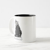 Tasse 2 Couleurs Fête des pères Tabby Argent (Devant gauche)