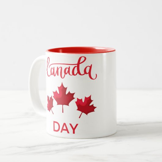 Tasse 2 Couleurs Fête du Canada (Devant gauche)