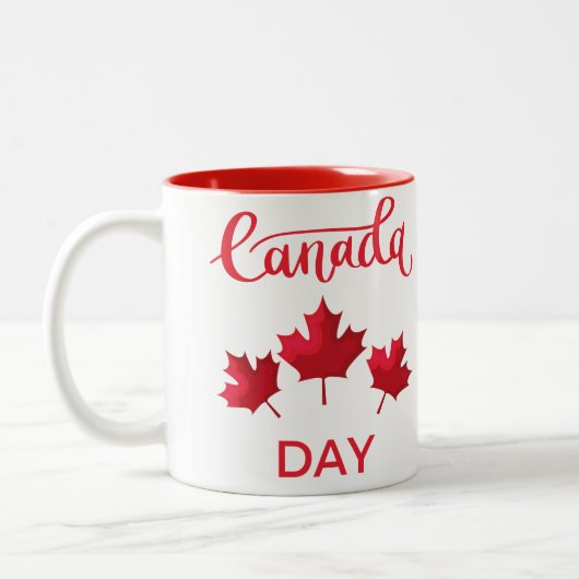 Tasse 2 Couleurs Fête du Canada (Gauche)