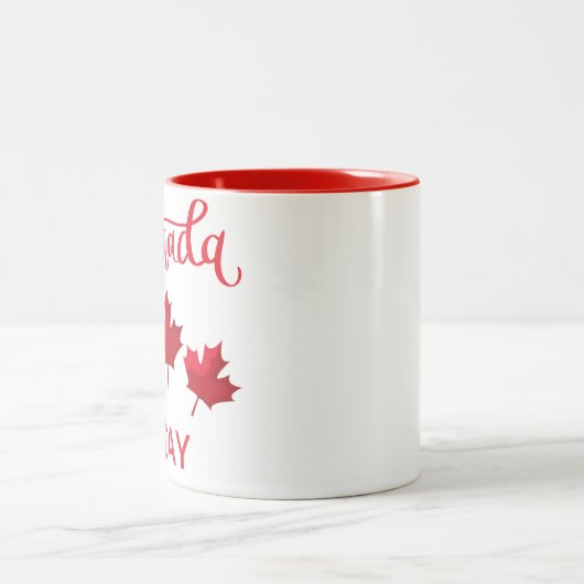 Tasse 2 Couleurs Fête du Canada (Centre)
