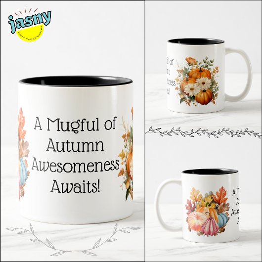 Tasse 2 Couleurs Fête du Citrouille d'automne