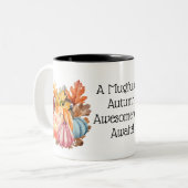 Tasse 2 Couleurs Fête du Citrouille d'automne (Devant gauche)