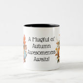 Tasse 2 Couleurs Fête du Citrouille d'automne (Centre)