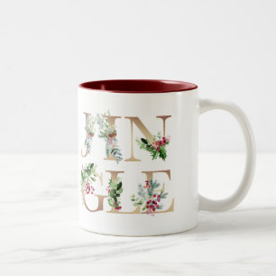 Tasse 2 Couleurs Fête hivernale de Noël de Jingle