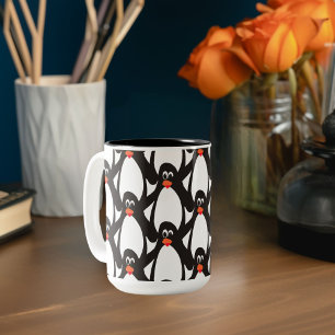 Tasse 2 Couleurs Fête matinale des manchots