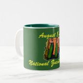 Tasse 2 Couleurs Fête nationale des courgettes ! (Devant gauche)