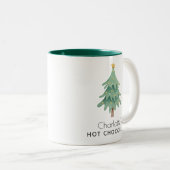 Tasse 2 Couleurs Fêtes de Noël sur mesure (Devant droit)