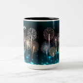 Tasse 2 Couleurs Feu d'artifice du Joyeux Nouvel An 2024 (Centre)
