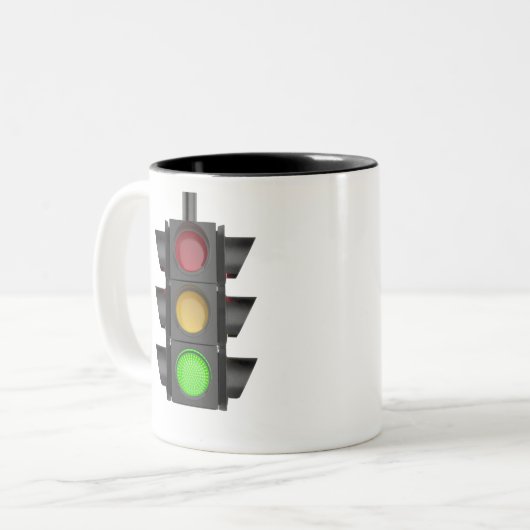 Tasse 2 Couleurs Feu de circulation (Devant gauche)
