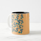 Tasse 2 Couleurs Feuille (Devant gauche)