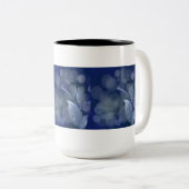 Tasse 2 Couleurs Feuille de Blue Bokeh (Devant droit)