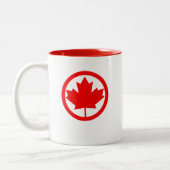 Tasse 2 Couleurs Feuille d'érable du Canada (Gauche)
