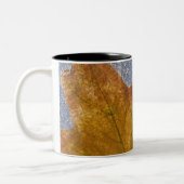 Tasse 2 Couleurs Feuille d'érable jaune sous l'eau (Gauche)