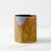 Tasse 2 Couleurs Feuille d'érable jaune sous l'eau (Centre)