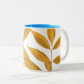 Tasse 2 Couleurs Feuille d'or (Devant droit)