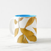 Tasse 2 Couleurs Feuille d'or (Devant gauche)