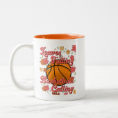Tasse 2 Couleurs Feuille Falling Basket Calling Retro Fall (Gauche)