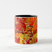 Tasse 2 Couleurs Feuilles automnales/automnales (Centre)