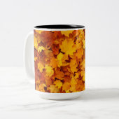 Tasse 2 Couleurs Feuilles d'automne (Devant gauche)