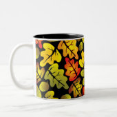 Tasse 2 Couleurs feuilles de chêne d'automne (Gauche)