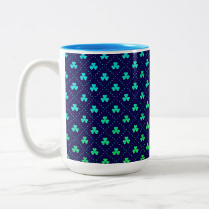 Tasse 2 Couleurs Feuilles de trèfle motif de la Saint-Patrick-53223