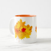 Tasse 2 Couleurs Feuilles d'érable (Devant gauche)