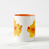 Tasse 2 Couleurs Feuilles d'érable (Centre)