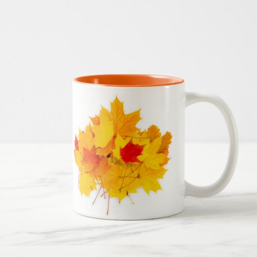 Tasse 2 Couleurs Feuilles d'érable (Droit)