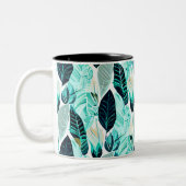 Tasse 2 Couleurs Feuilles vertes (Gauche)