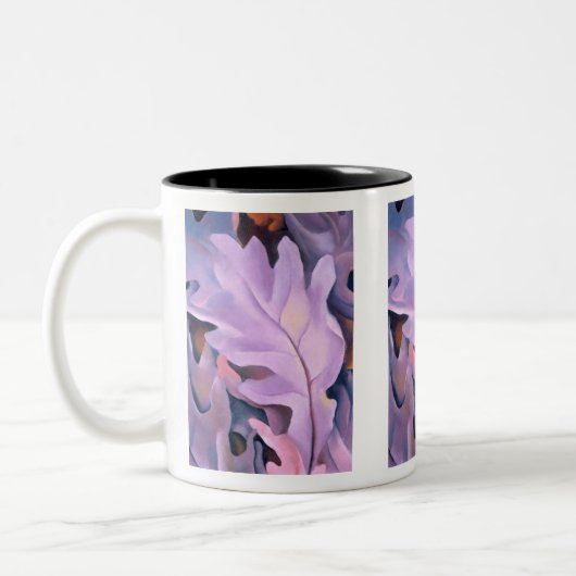 Tasse 2 Couleurs Feuilles violets, Georgia O'Keeffe, carte (Gauche)