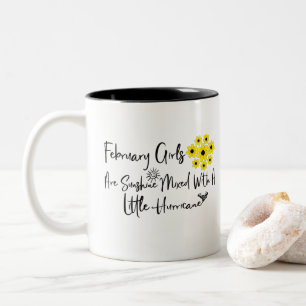 Tasse 2 Couleurs Février Les Filles Sont Brillantes Mélangées Avec