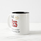 Tasse 2 Couleurs Fiançailles (Devant gauche)