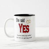 Tasse 2 Couleurs Fiançailles (Gauche)