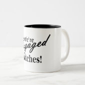 Tasse 2 Couleurs Fiançailles de mariage (Devant droit)