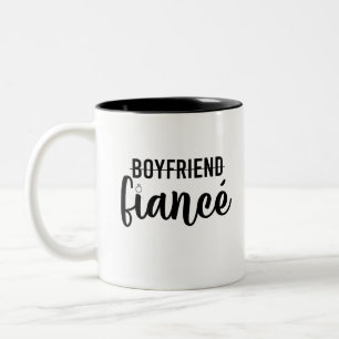 Tasse 2 Couleurs Fiancé marié homme marié mariage
