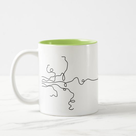 Tasse 2 Couleurs Ficelles cassées (Gauche)