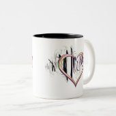 Tasse 2 Couleurs Fidèle au cœur (Devant droit)