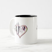 Tasse 2 Couleurs Fidèle au cœur (Devant gauche)