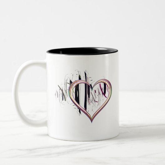 Tasse 2 Couleurs Fidèle au cœur (Gauche)