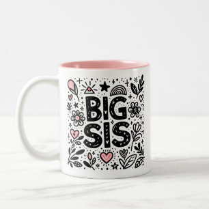 Tasse 2 Couleurs Fier Big Sis - Fête Florale