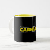Tasse 2 Couleurs Fier Carnivore. Deal. (Devant gauche)