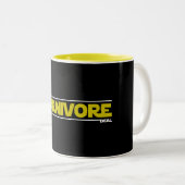 Tasse 2 Couleurs Fier Carnivore. Deal. (Devant droit)