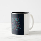 Tasse 2 Couleurs Fier de servir (Devant droit)