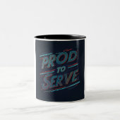 Tasse 2 Couleurs Fier de servir (Centre)