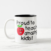 Tasse 2 Couleurs Fier d'enseigner les enfants extraordinaires (Gauche)