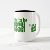 Tasse 2 Couleurs Fier d'être irlandais (Devant droit)