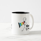 Tasse 2 Couleurs Fier d'être moi Queer Pride super héros (Devant droit)
