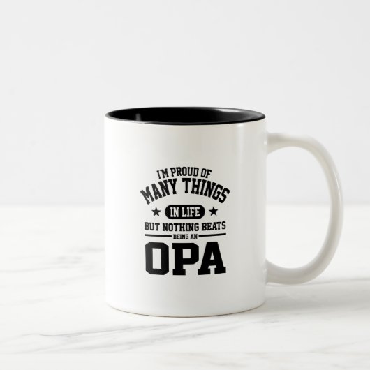 Tasse 2 Couleurs Fier d'être Opa (Droit)