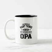 Tasse 2 Couleurs Fier d'être Opa (Gauche)