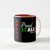 Tasse 2 Couleurs Fier Italien (Devant droit)